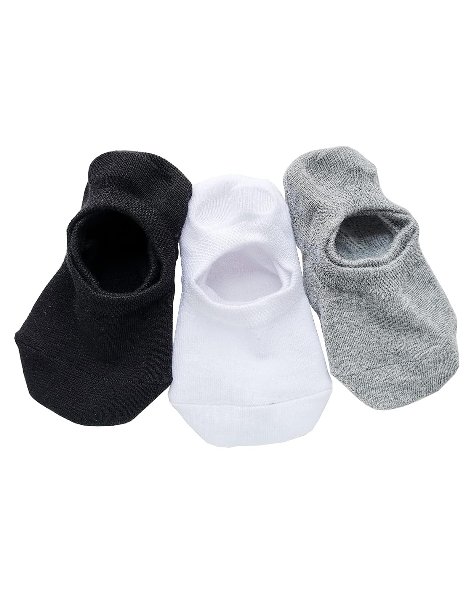 CHUNG Kids No Show Socks Cotton Liner Low Cut Sock for Boys Girls Toddler Thin 10 Pack Solid Color White Summer - Image 3