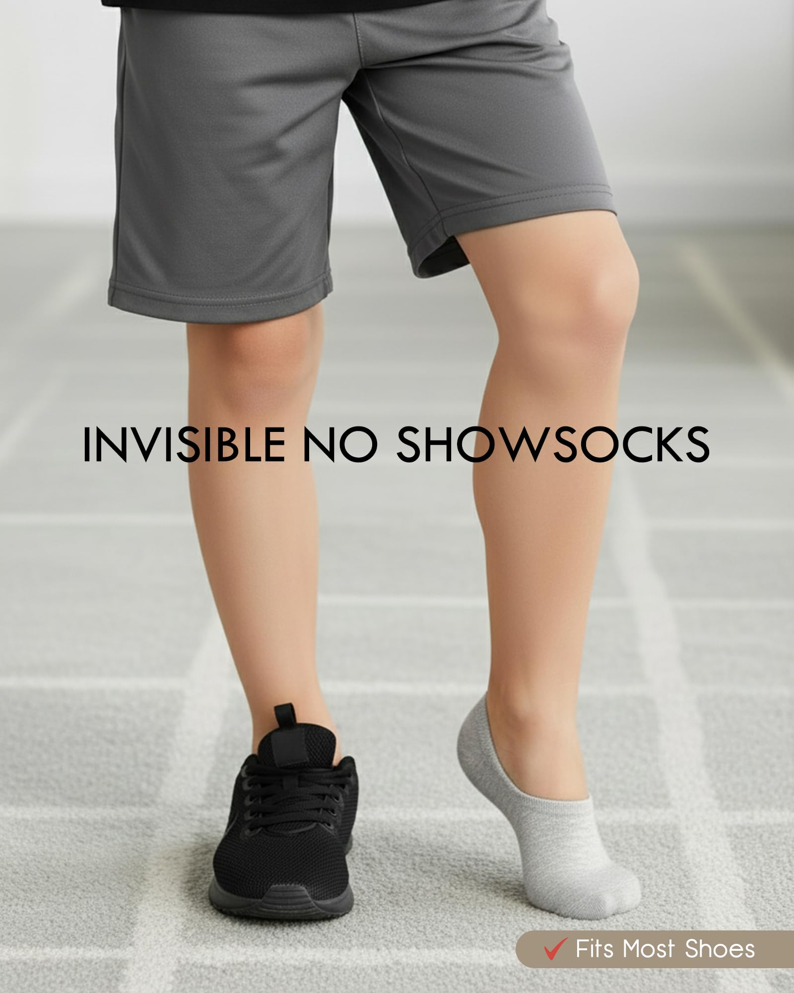 CHUNG Kids No Show Socks Cotton Liner Low Cut Sock for Boys Girls Toddler Thin 10 Pack Solid Color White Summer - Image 6