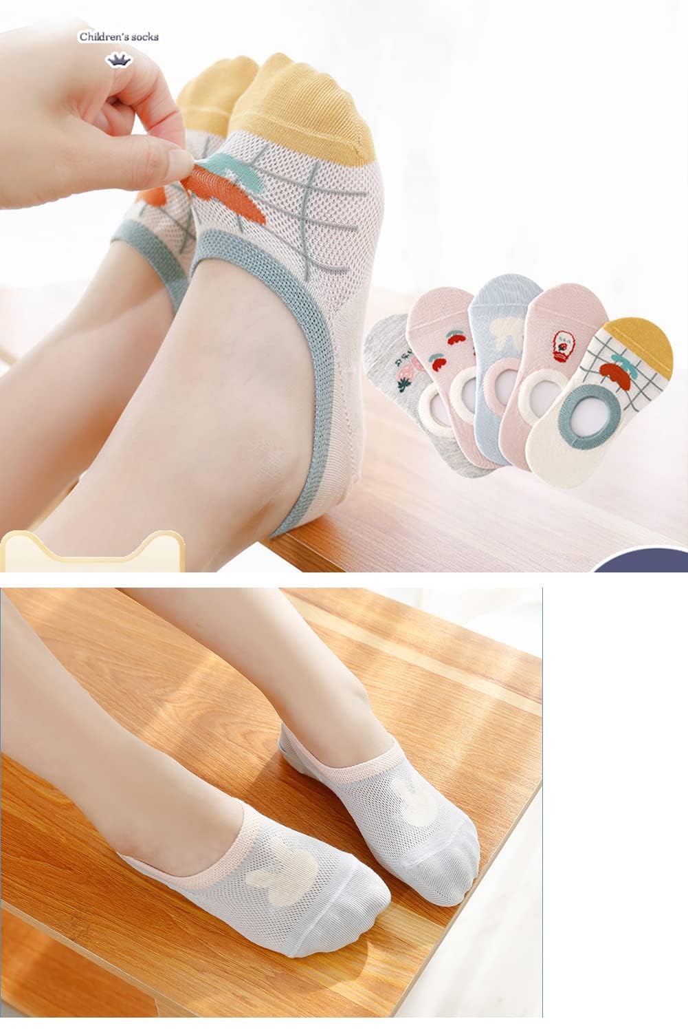 CHUNG Kids No Show Socks Cotton Liner Low Cut Sock for Boys Girls Toddler Thin 10 Pack Solid Color White Summer - Image 5