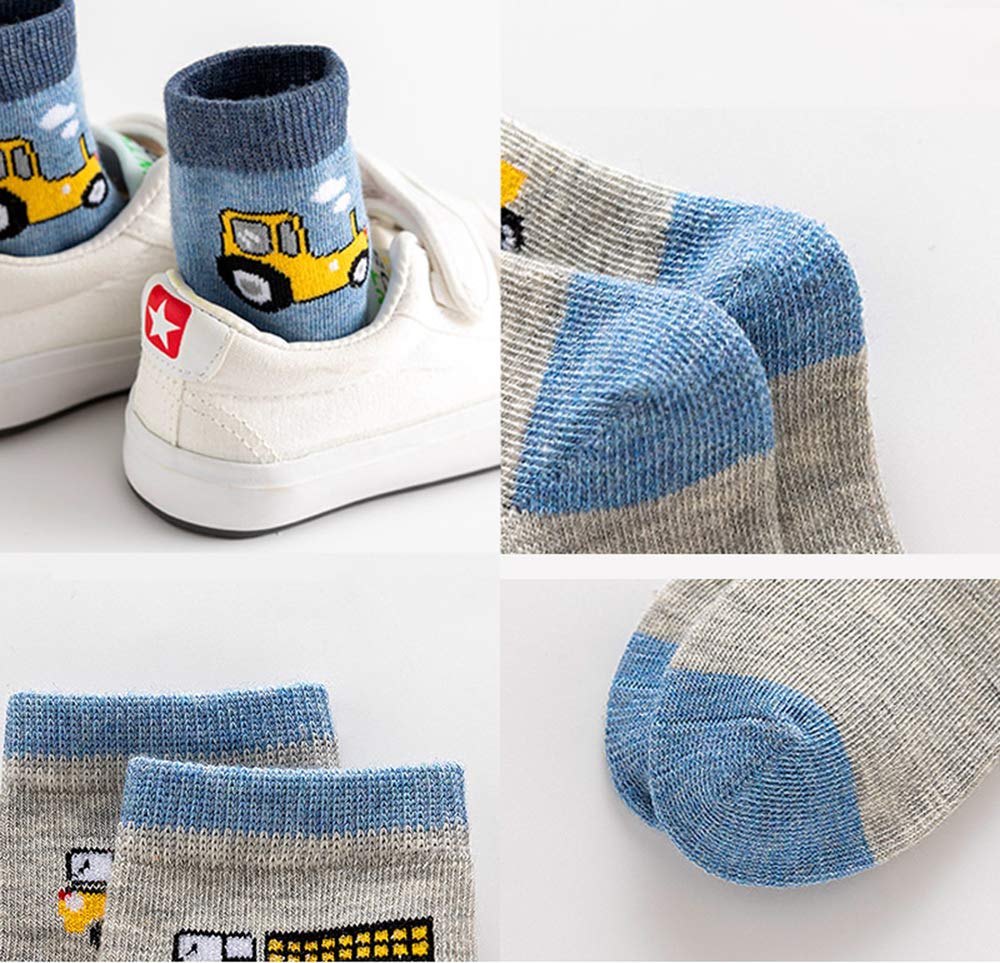 CHUNG Little Big Boys Cotton Dress Socks Crew Casual Dino Fun 2021 Spring Autumn Winter School Daily - Image 7