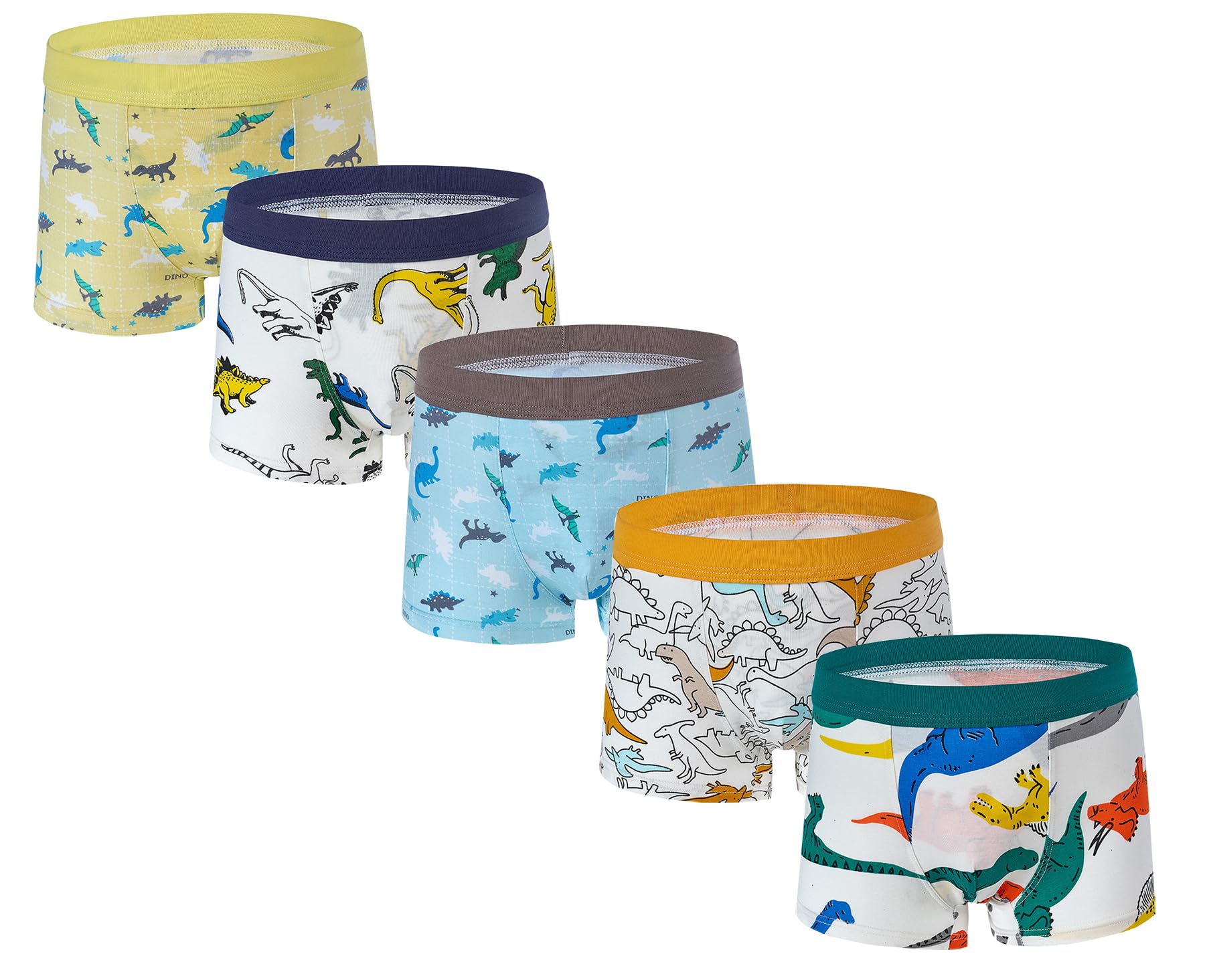 CHUNG Toddler Little Boys Underwear Soft Cotton Boxer Briefs 2-11Years Dinosaur Pack for Pupil Kindergarten Kids - Image 3