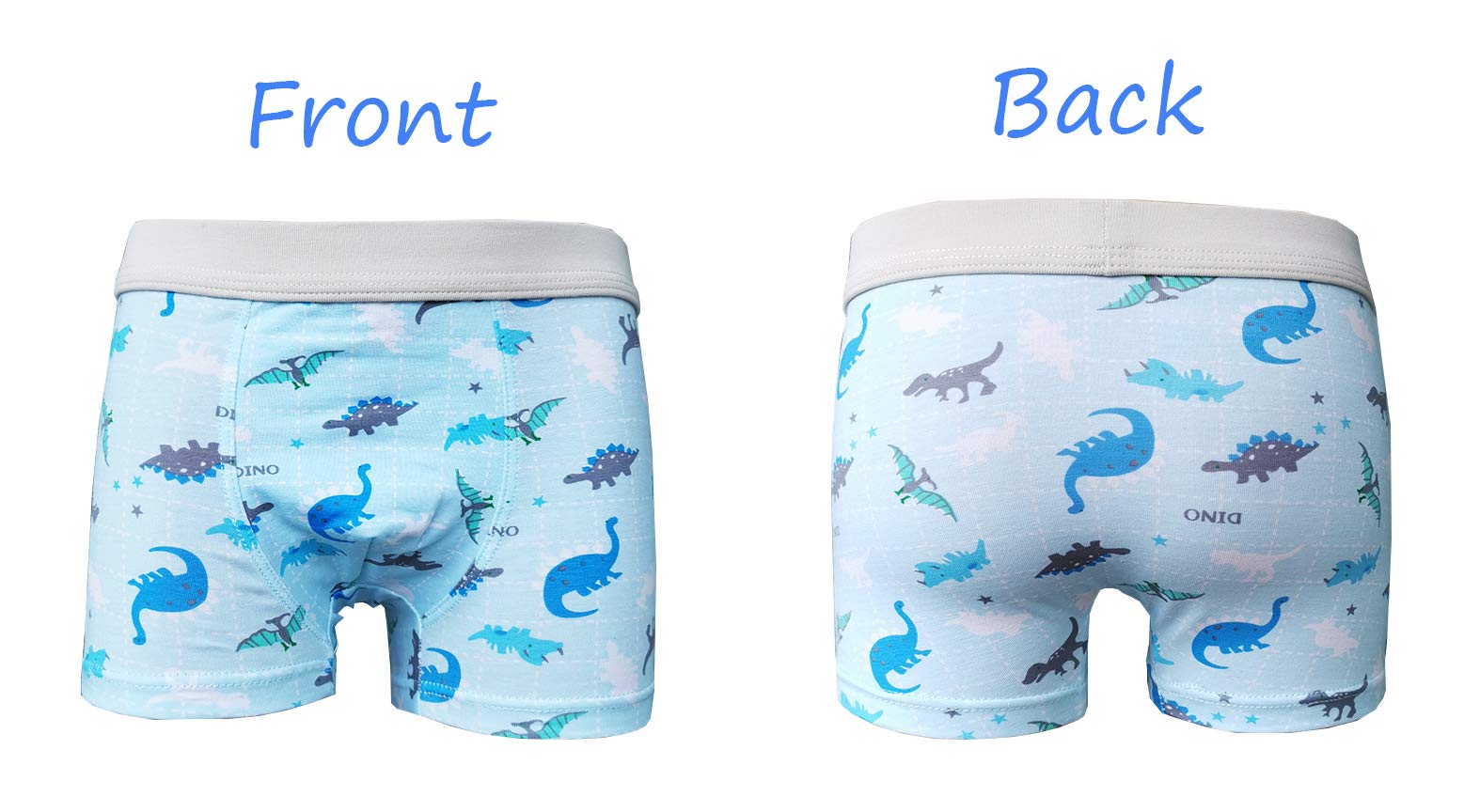 CHUNG Toddler Little Boys Underwear Soft Cotton Boxer Briefs 2-11Years Dinosaur Pack for Pupil Kindergarten Kids - Image 4