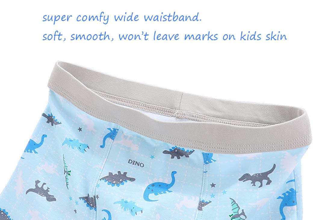 CHUNG Toddler Little Boys Underwear Soft Cotton Boxer Briefs 2-11Years Dinosaur Pack for Pupil Kindergarten Kids - Image 5