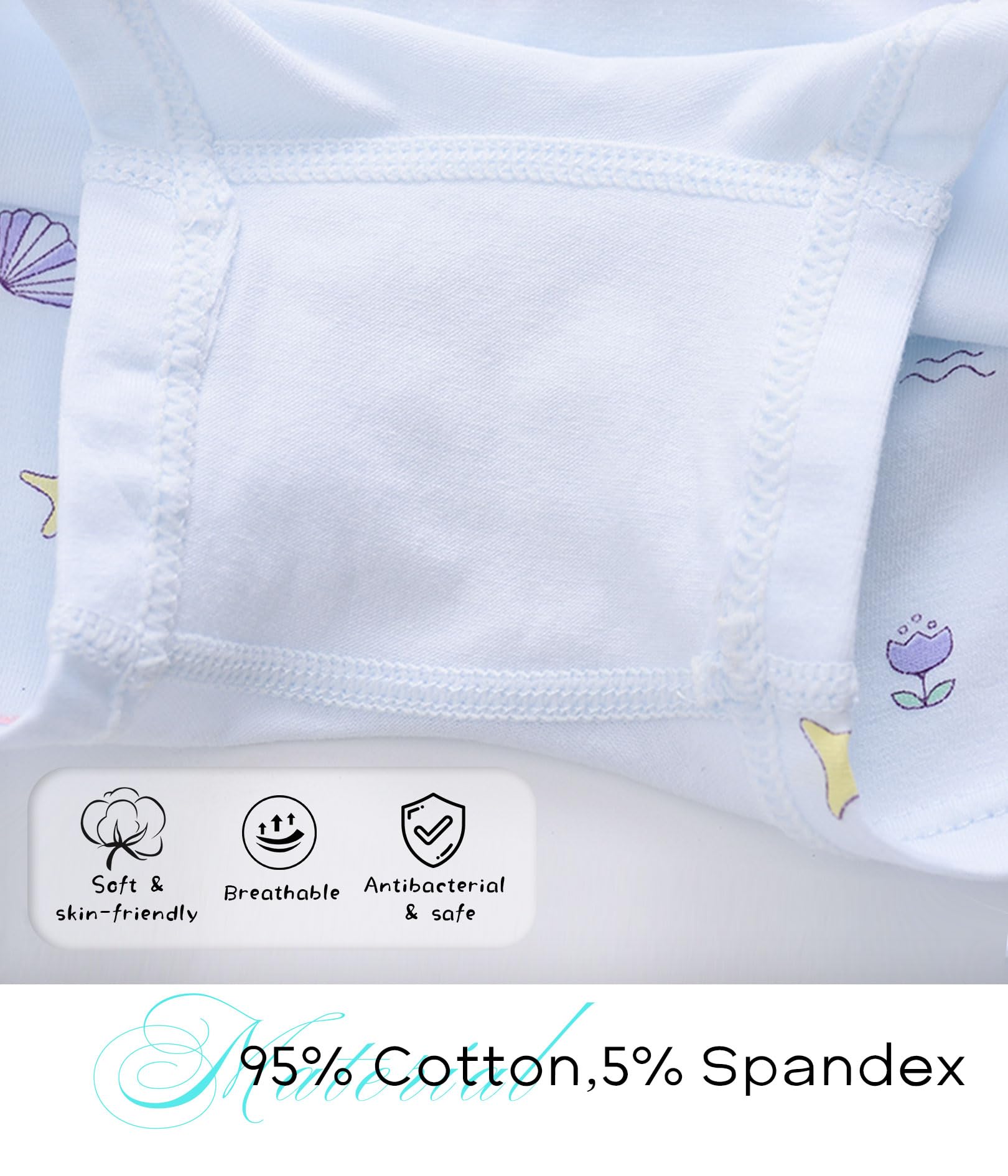 CHUNG Toddler Little Girls Kids Briefs Panties Soft Cotton Boyshort Underwear Pack Big Girl Daily Cute Pattern - Image 4