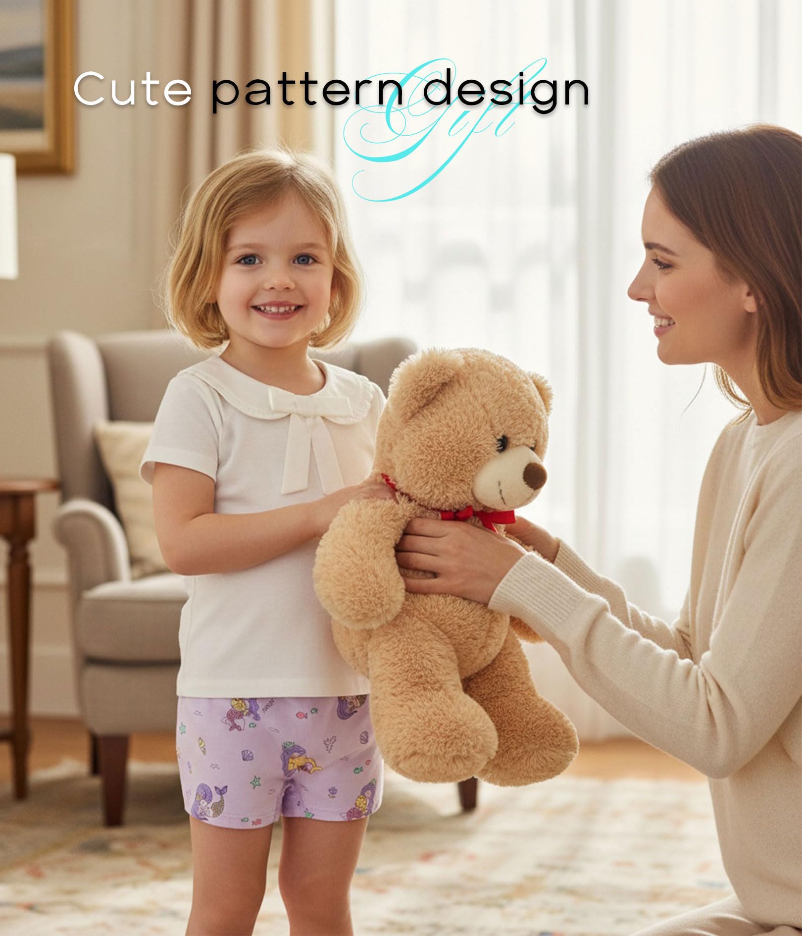 CHUNG Toddler Little Girls Kids Briefs Panties Soft Cotton Boyshort Underwear Pack Big Girl Daily Cute Pattern - Image 6