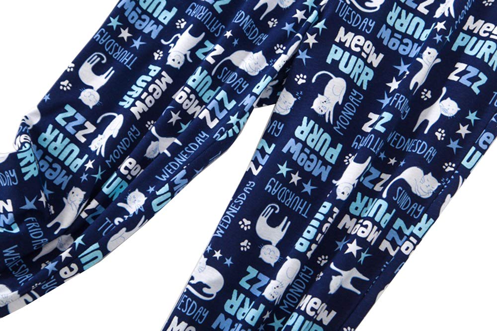 CHUNG Women Cotton Pajama Sets Sleepwear pjs Short Sleeve Shirt Capri Length Crop Pants Cute Vivid Print - Image 6