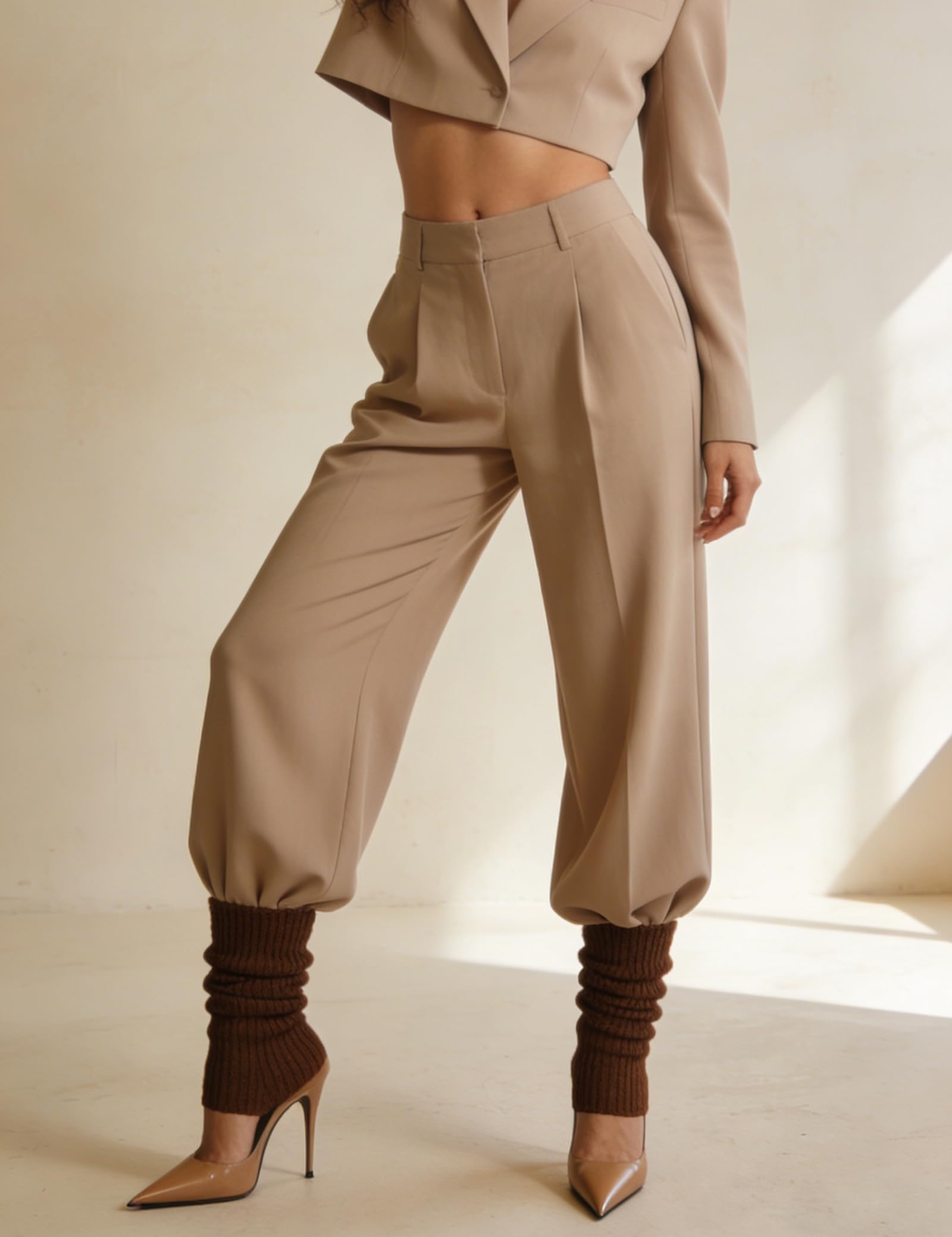 CHUNG Women Juniors Knitted Leg Warmers 16" Neon Party Dance Sports Fitness Halloween Accessory Pack of 1/2/3 - Image 3