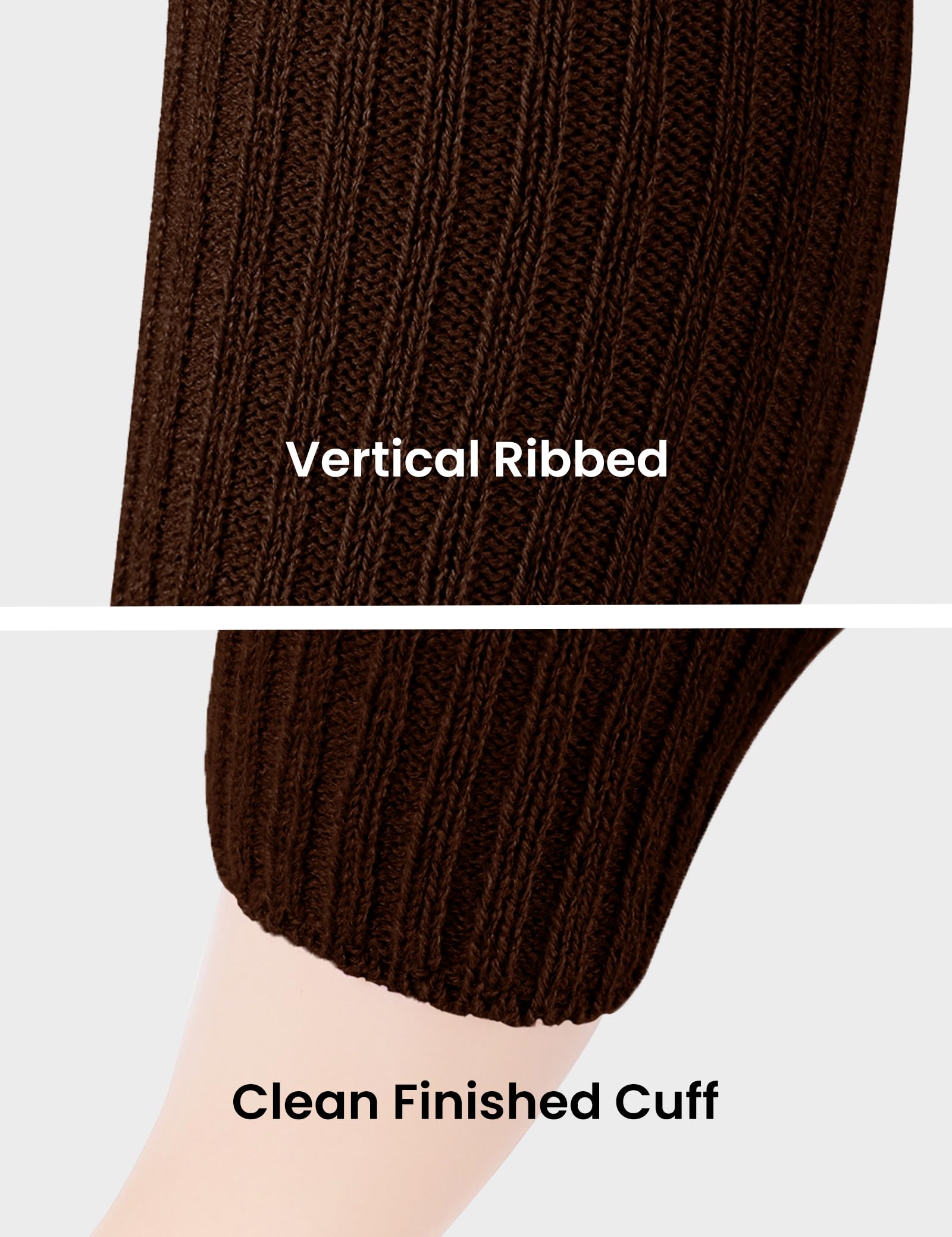 CHUNG Women Juniors Knitted Leg Warmers 16" Neon Party Dance Sports Fitness Halloween Accessory Pack of 1/2/3 - Image 5